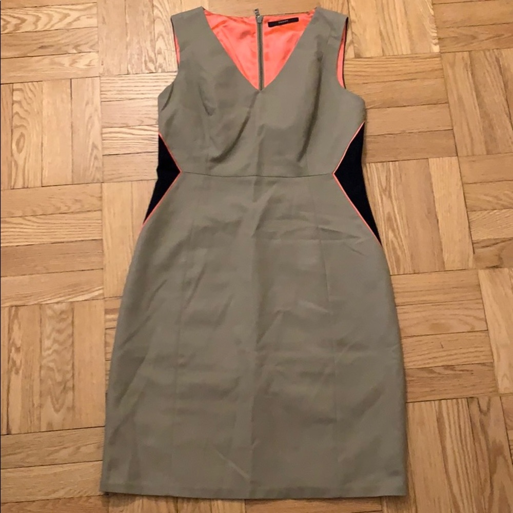 Tahari Color Block Sheath Dress